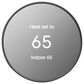 Google Nest Thermostat - Smart Programmable Wi-Fi Thermostat - Charcoal, , large