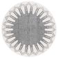 Safavieh Melody MEL106A 6"7" Round Ivory and Black Area Rug, , large