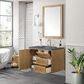 James Martin Vanities Laurent 36" Single Bathroom Vanity in Light Natural Oak with 3 cm Parisien Bleu Quartz Top and Rectangular Sink, , large