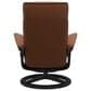 Stressless Admiral Large Leather Chair and Ottoman Set in New Cognac, , large