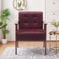 HOMLUX Arm Chair with Tufted Back and High-Density Foam in Rose, , large