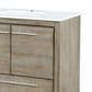 Lexora Home Lafarre 36" Single Bathroom Vanity in Rustic Acacia with 2 cm White Quartz Top and Rectangular Sink, , large