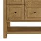 James Martin Vanities Breckenridge 60" Single Bathroom Vanity in Light Natural Oak with 3 cm Parisien Bleu Quartz Top and Rectangular Sink, , large