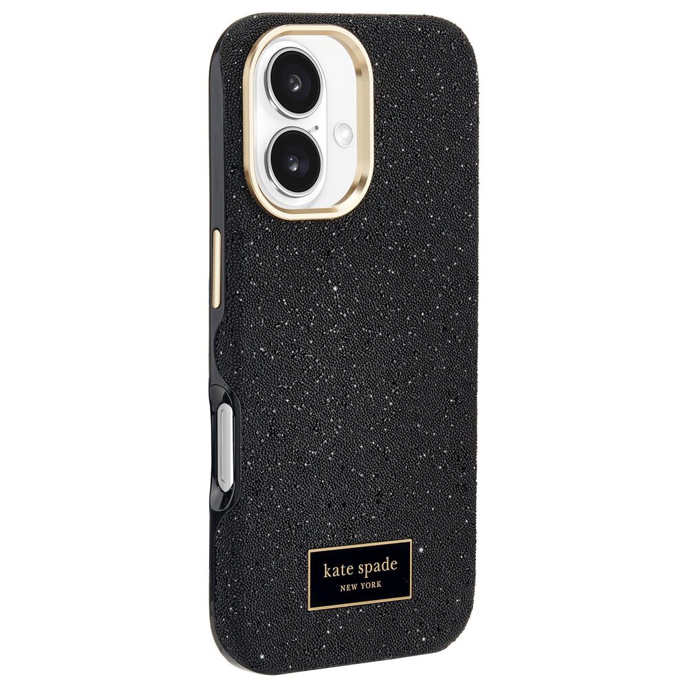Kate Spade Crystal Pave Magsafe Case for iPhone 16 in Nightfall, , large