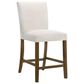 Coaster Paxton Counter Chair with Beige Upholstery in Warm Brown, , large