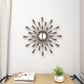 Maple and Jade Wall Clock in Silver and Black, , large
