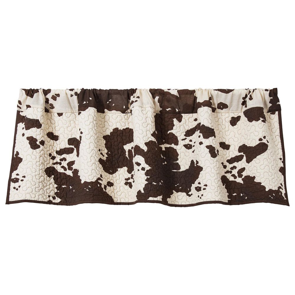 HiEnd Accents Elsa 18" x 56" Valance in Chocolate, , large