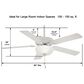 Minka-Aire Contractor Uni-Pack 52" Ceiling Fan with LED Light in White, , large