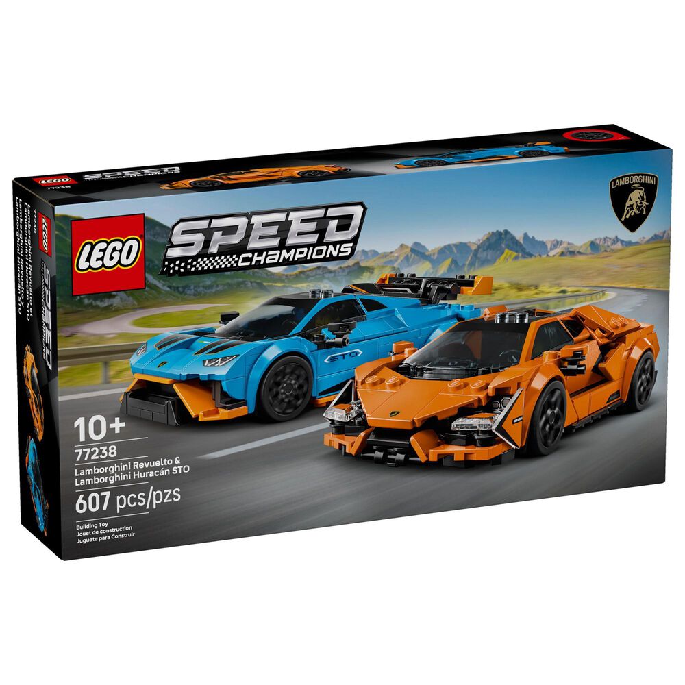 LEGO Speed ??Champions Lamborghini Revuelto and Huracan STO Building Set, , large