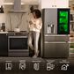 LG 29 Cu. Ft. Smart Standard-Depth Max French Door Refrigerator in PrintProof Stainless Steel, , large