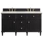 James Martin Vanities Lorelai 60" Double Vanity in Black Onyx with 3 cm Lime Delight Quartz Top, , large