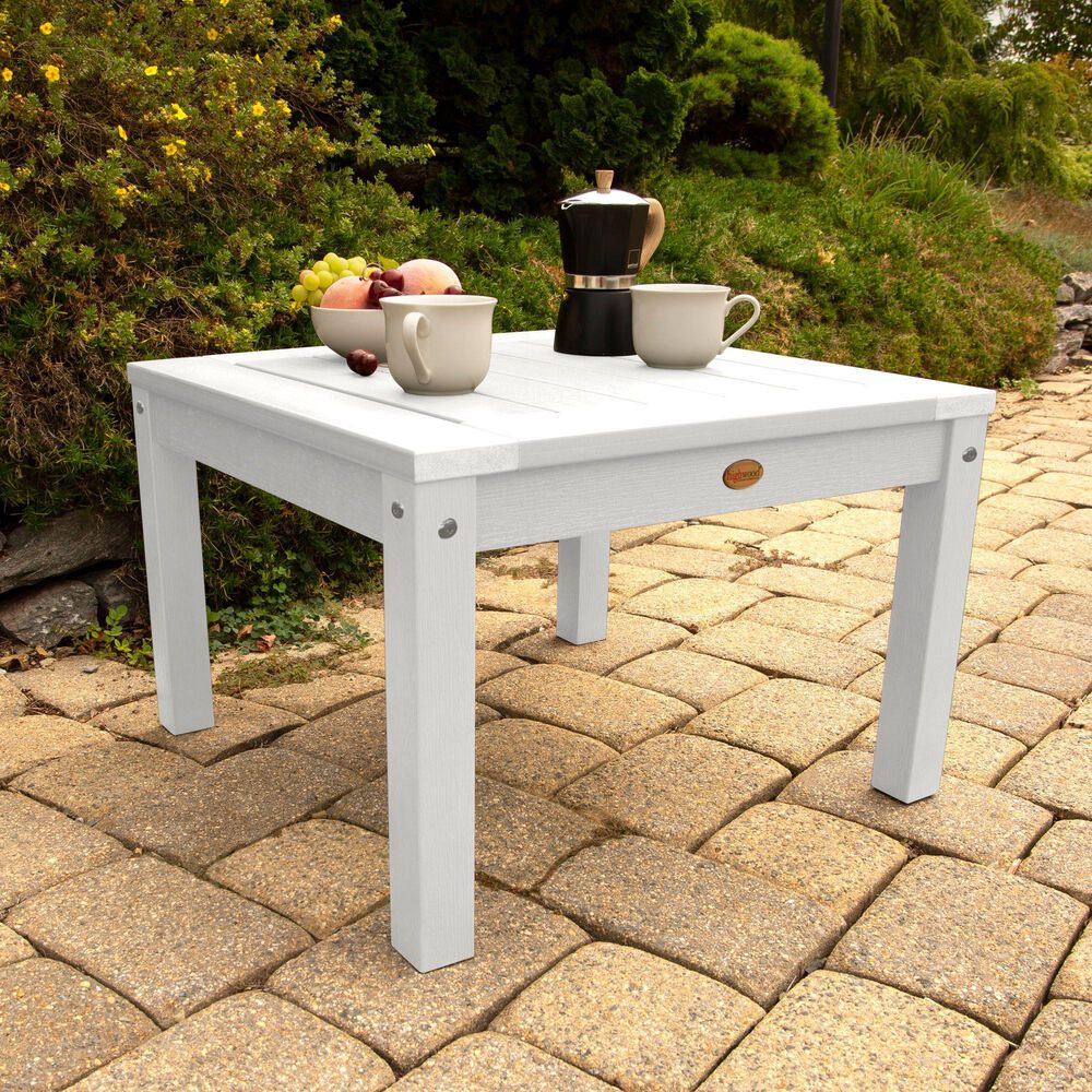 Highwood USA Adirondack Side Table in White, , large