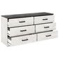 Ashley Shawburn 3-Piece Queen Bedroom Set in Whitewash and Charcoal Gray, , large