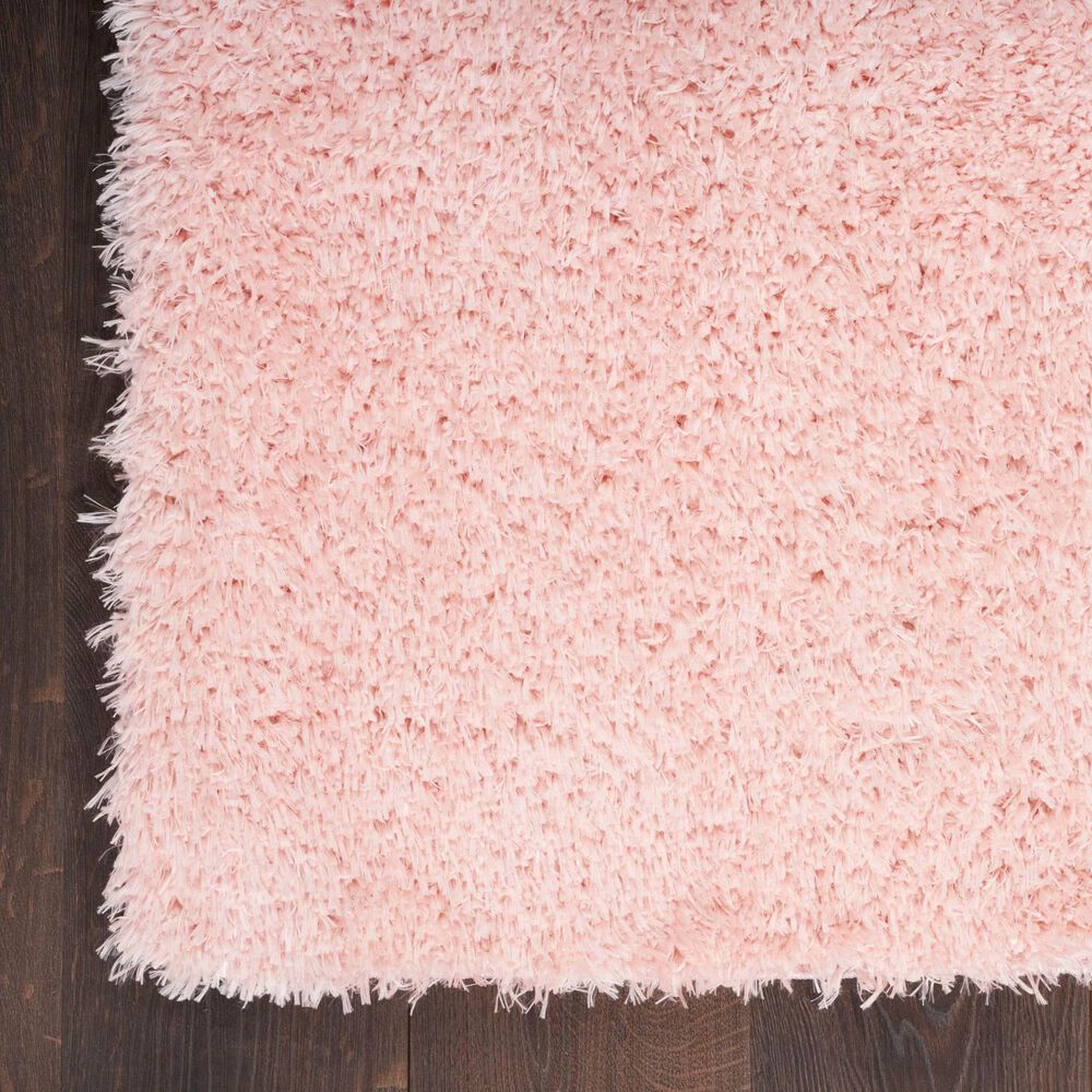 Nourison Lush Shag 5&#39;3&quot; x 7&#39;3&quot; Blush Area Rug, , large