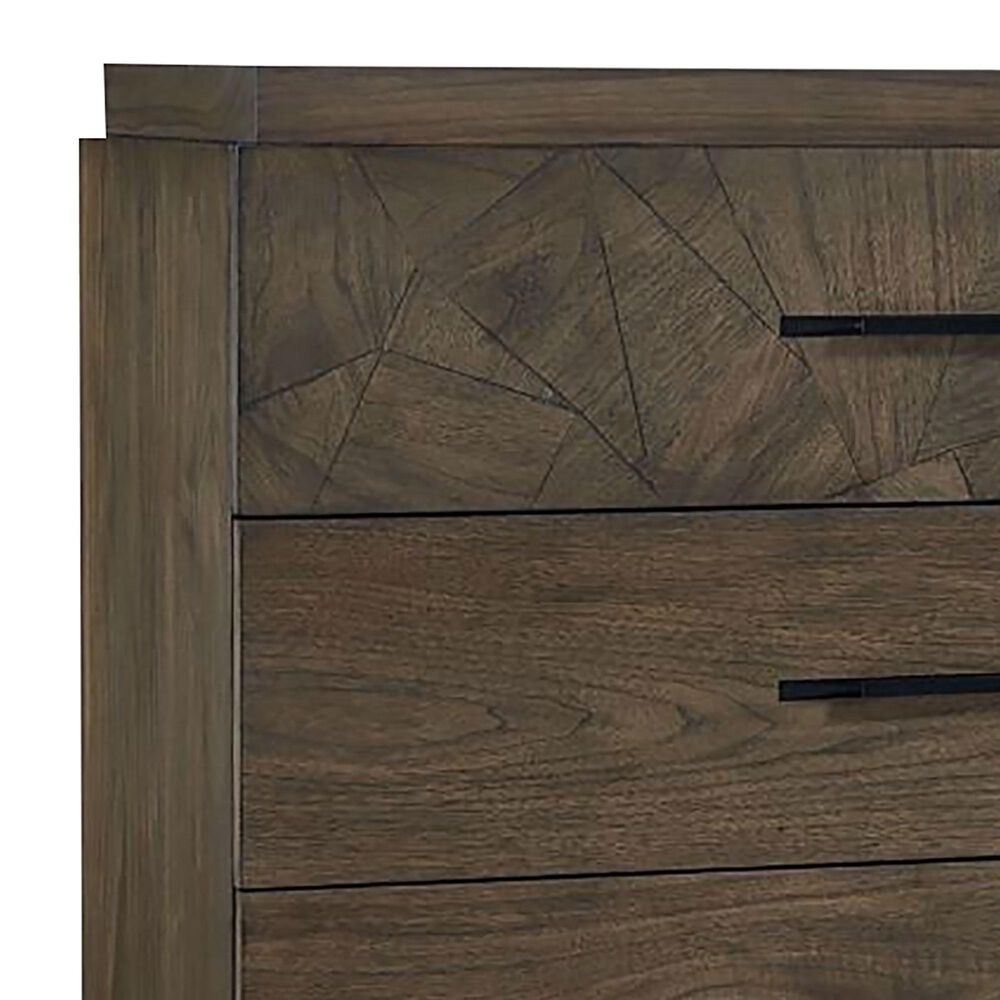 Urban Home Broderick 5 Drawer Chest in Wild Oats Brown, , large