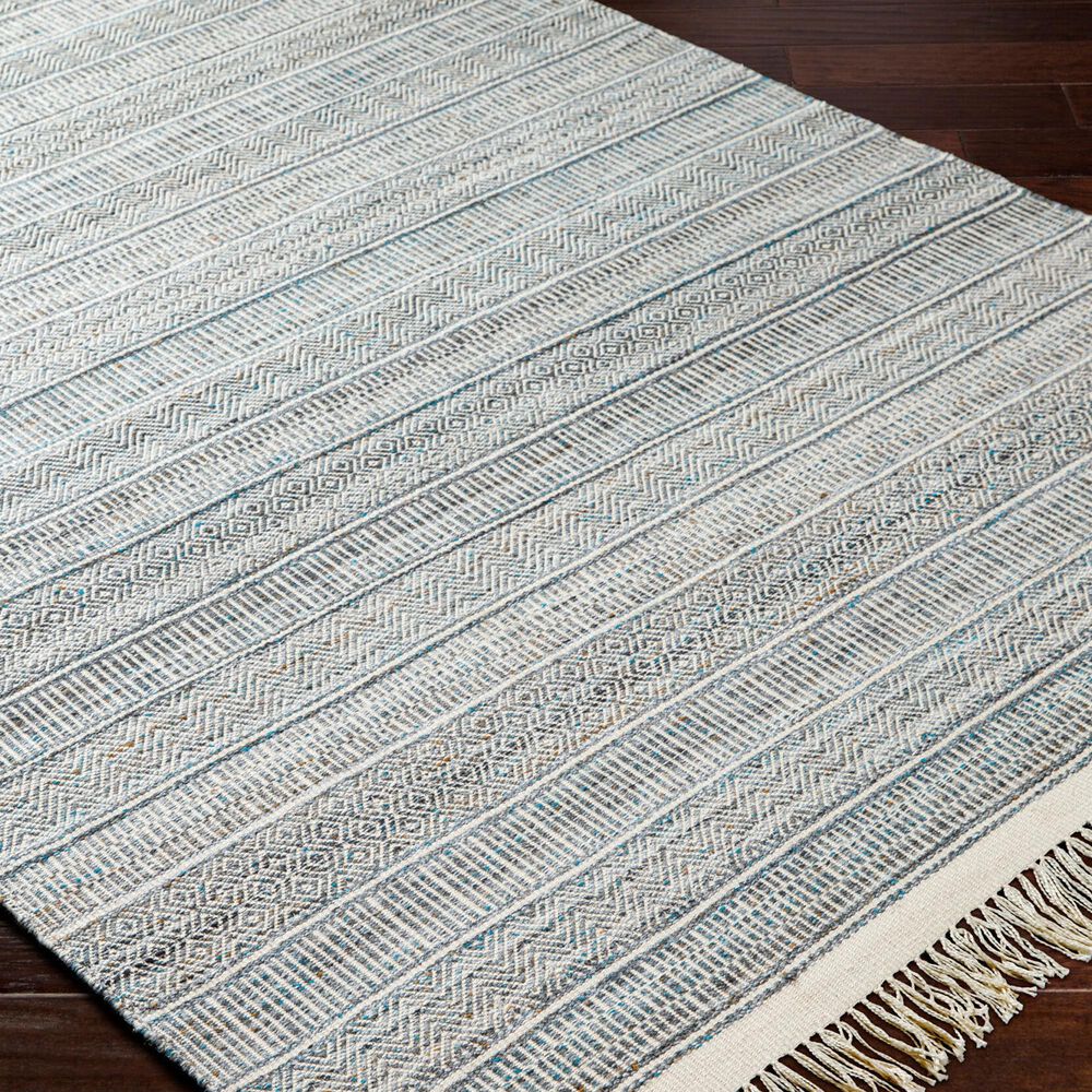 Surya Lily Beige, Charcoal, Bright Blue and Medium Brown 10&#39; x 14&#39; Area Rug, , large