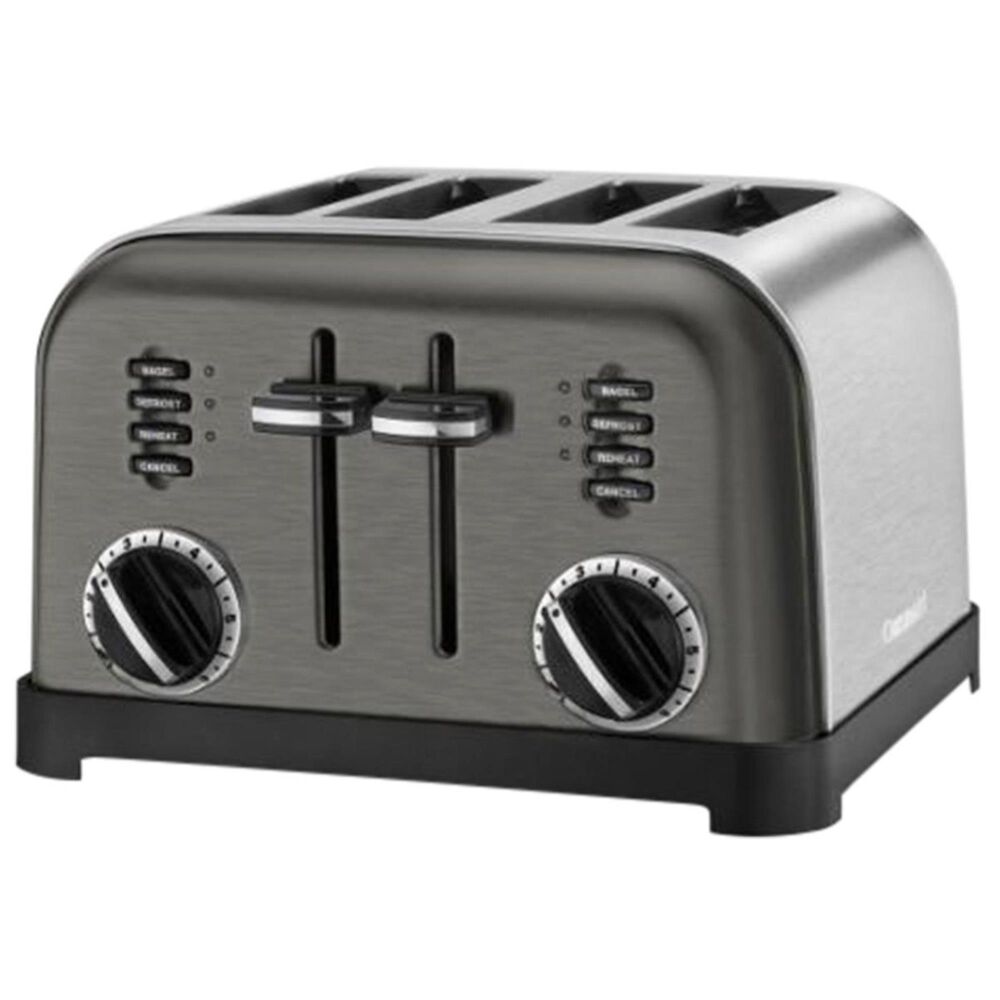 Cuisinart 4-Slice Classic Toaster in Black Stainless Steel | Nebraska Cuisinart Stainless Steel 4 Slice Toaster