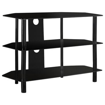 Monarch Specialties 36" TV Stand in Black, , large