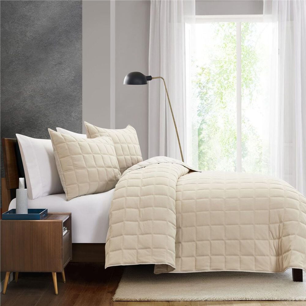 BCP Home Clarice 3-Piece King Quilt Set in Cream, , large