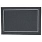 Saro 13" x 19" Laser-Cut Hemstitch Placemat in Black, , large
