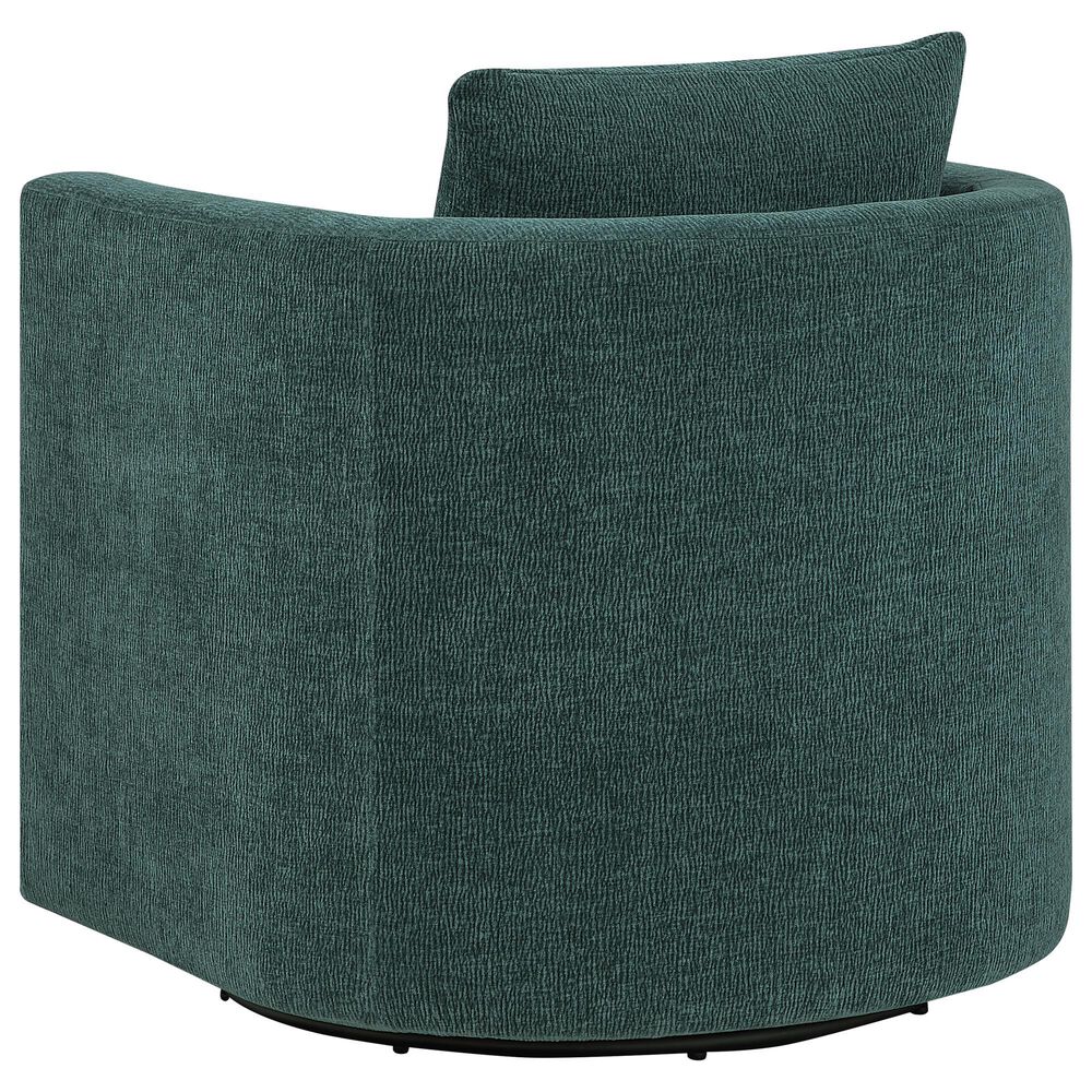 Hearth and Haven Sutton Swivel Chair in Peacock, , large
