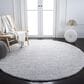 Safavieh August Shag 6"7" Round Light Grey Area Rug, , large