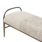 Four Hands Demi Accent Bench in Beige Shearling, , large