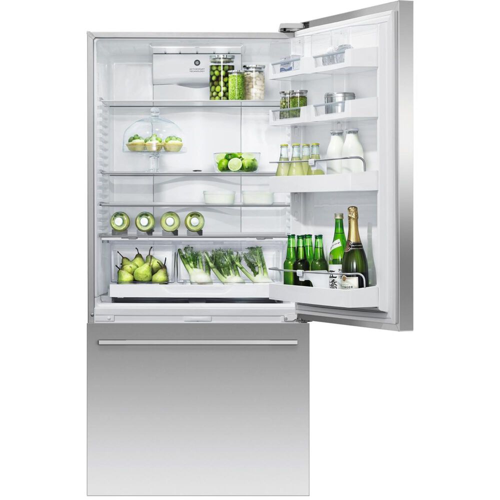 Fisher and Paykel 17 Cu. Ft. ActiveSmart Counter Depth Bottom Freezer Refrigerator Right Hinge