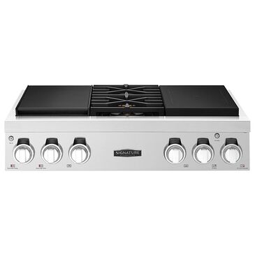 Signature Kitchen Suite 36" Dual-Fuel Professional Rangetop in Stainless Steel, , large