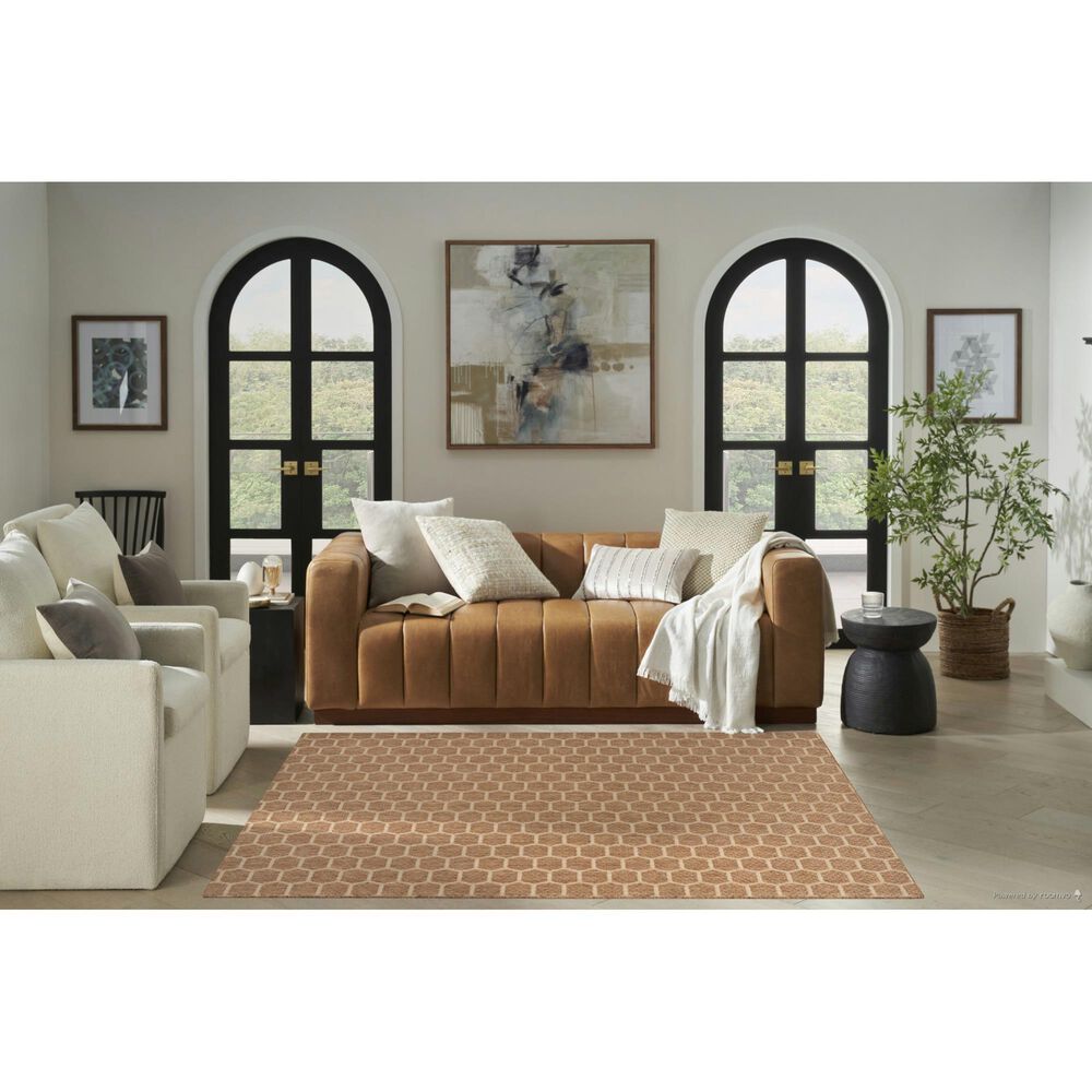 Nourison Twist Reversible 5&#39; x 7&#39; Natural Indoor/Outdoor Area Rug, , large