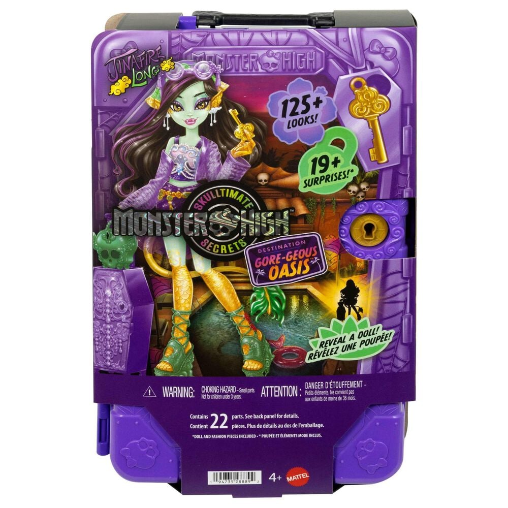 Monster High Skulltimate Secrets Gore-Geous Oasis Jinafire Doll with Accessories, , large