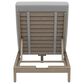 Homestyles Sustain Patio Chaise Lounge with Gray Cushion in Stain Brown, , large