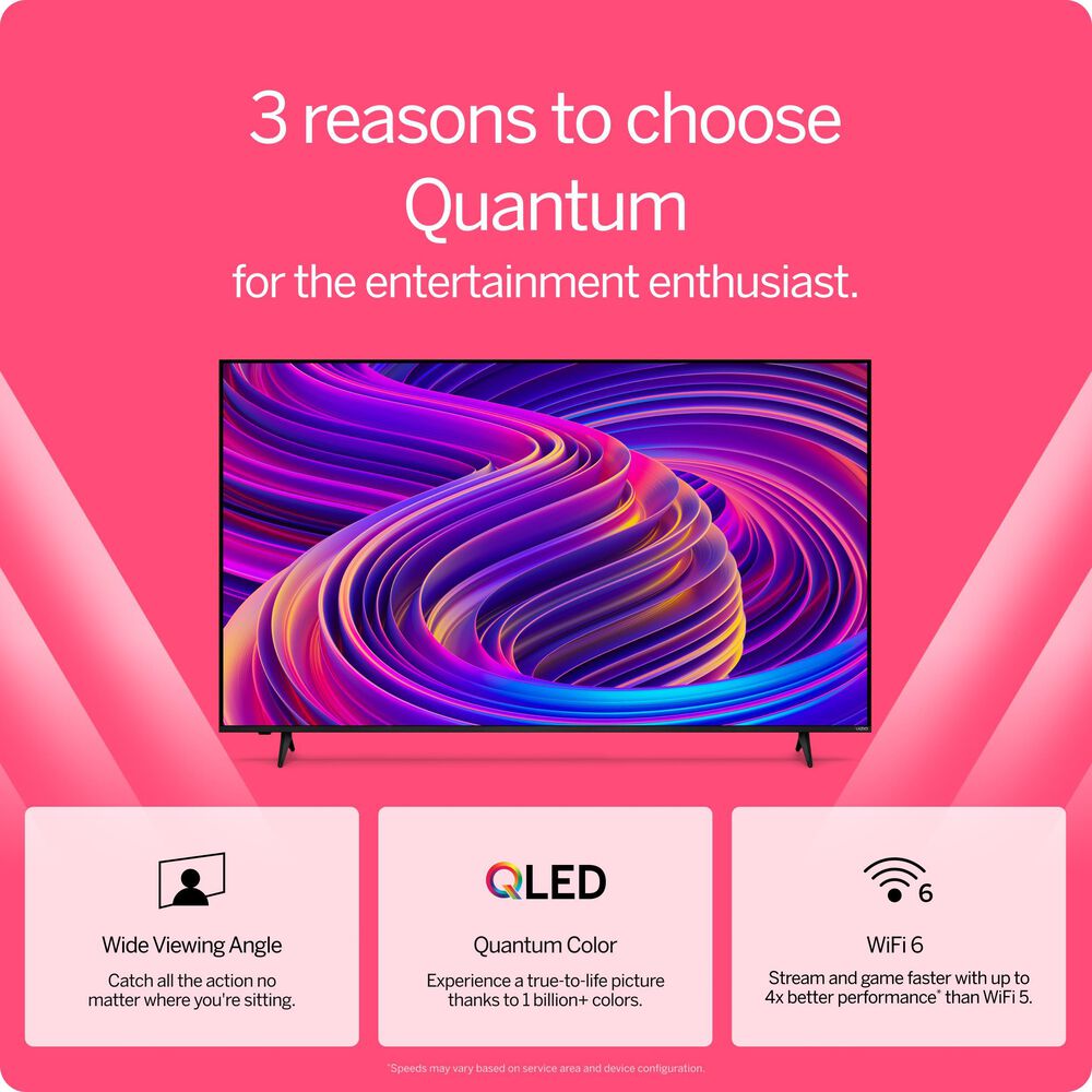 VIZIO 65 Quantum 4K QLED Smart TV w/ 2.1 Soundbar, , large