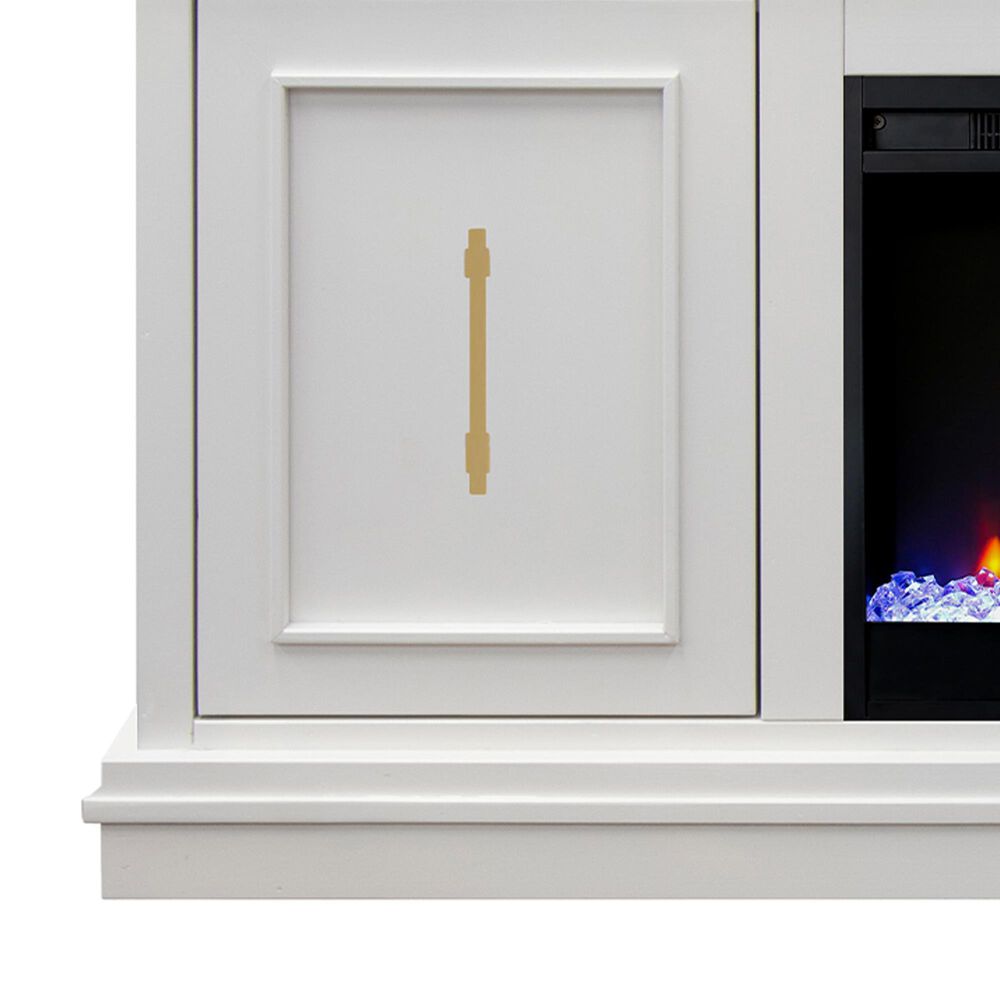 Legends Home Jordan 63" Fireplace Console in White, , large