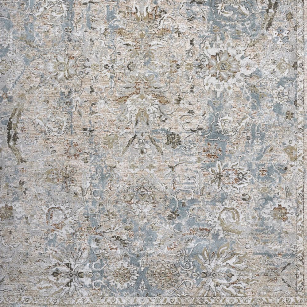 Surya Brunswick Light Gray, Medium Brown, Cream, Mustard, Charcoal and Light Brown 2&#39;7&quot; x 7&#39;3&quot; Runner, , large