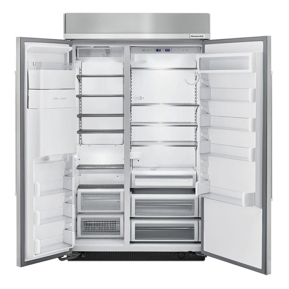 KitchenAid 48" Builtin Side by Side Refrigerator Nebraska Furniture Mart