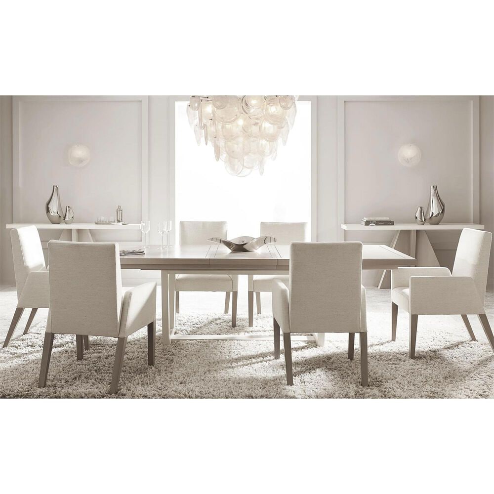 Bernhardt Stratum Dining Upholstered Arm Chair in Mist, , large