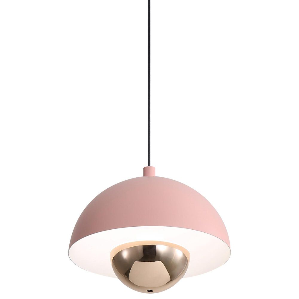Golden Lighting Vintra LED 1-Light Pendant in Dusty Rose, , large