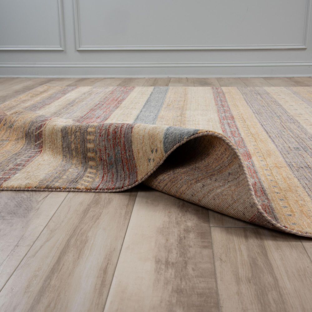 RIZZY Spectrum Gold, Cream, Gray, Red, Rust and Charcoal 8&#39; x 10&#39; Area Rug, , large