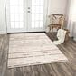 RIZZY Nova 5" x 7"6" Geometric Silver and Ivory Area Rug, , large