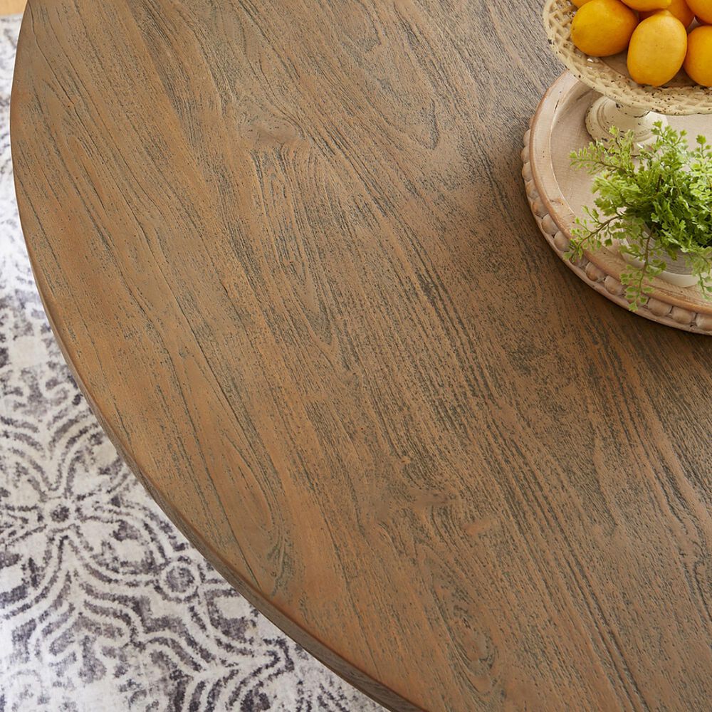 Home Trends &amp; Design Colonial Plantation 48&quot; Dining Table in Weathered Teak - Table Only, , large