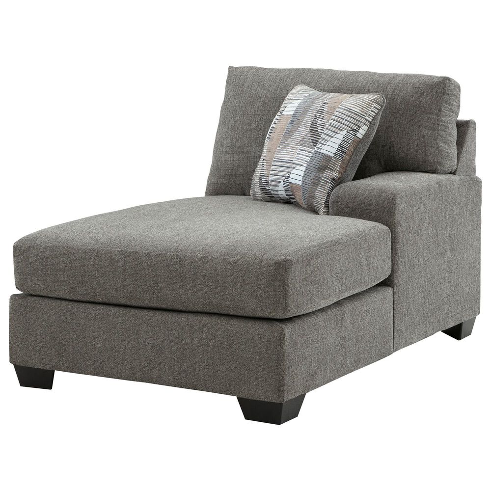 Ashley Clarington 3-Piece Right Facing Sectional with Chaise in Greystone, , large