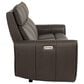 Aurora Furnishings Power Headrest Reclining Sofa in Dallas Espresso, , large