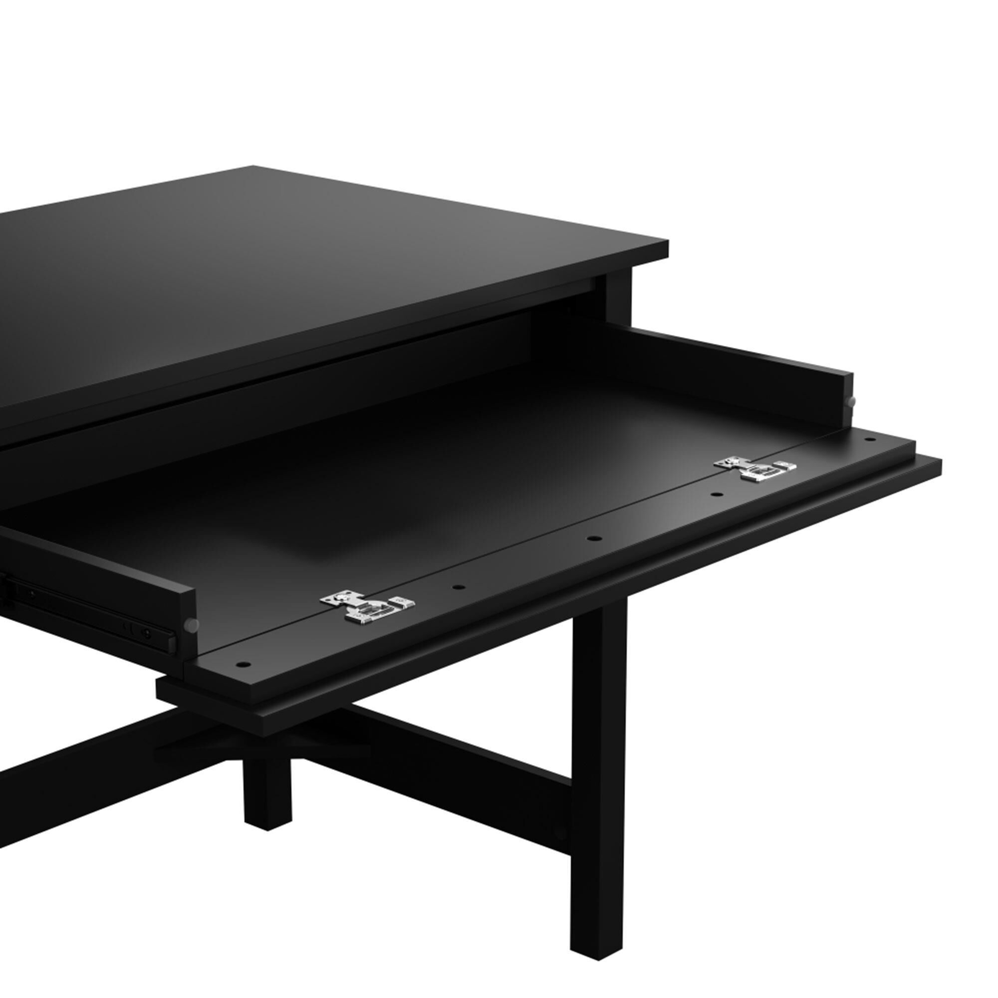 Bush Broadview 3-Drawer Computer Desk in Classic Black
