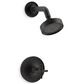 Kohler Purist Rite-Temp Shower Trim Kit with Cross Handle in Matte Black, , large