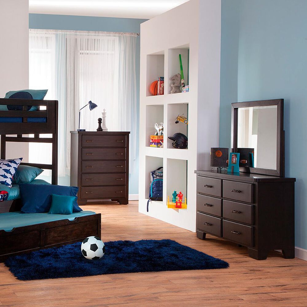 Springmeier Billings Creek 6 Drawer Double Dresser in Dark Walnut, , large