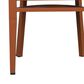 Linon Home Decor Baxter Side Chair with Burgundy Faux Leather Cushion in Dark Honey (Set of 2), , large