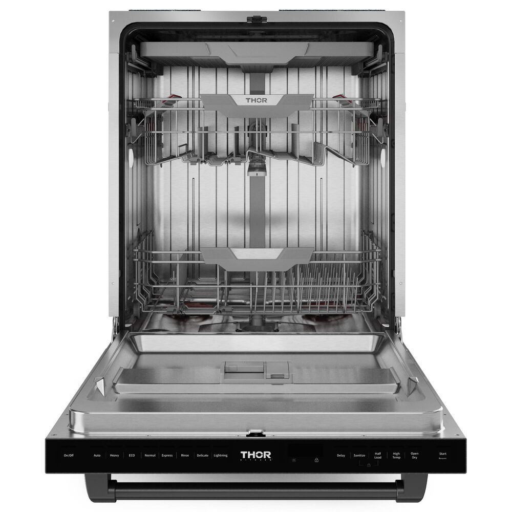 THOR KITCHEN Gordon Ramsay 24&quot; Built-In Dishwasher with Black Handle Kit in Stainless Steel, , large