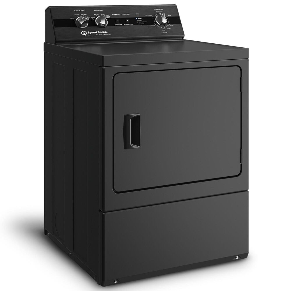 Speed Queen 7 Cu. Ft. Front Load Gas Dryer in Black, , large