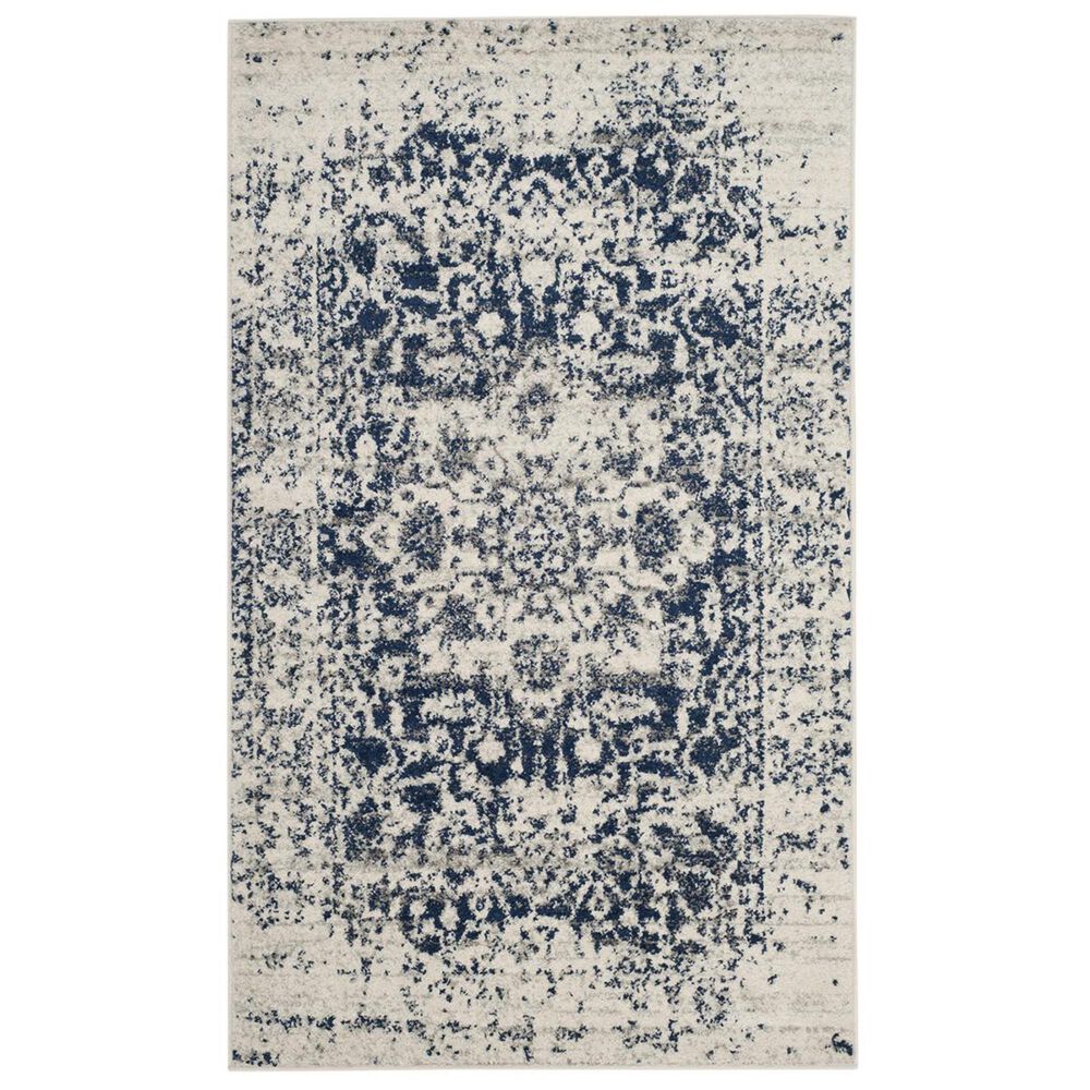 Safavieh Madison MAD603D-3 3&#39; x 5&#39; Cream/Navy Area Rug, , large